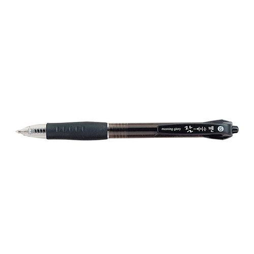 모닝글로리 잘써지는펜, 1.0 흑색,속기용 빠른필기 가능
